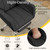 Ergonomic Cross Legged Office Chair with Footrest,Big and Tall Leather Executive Chair with Reversible Armrest,Lumbar Pillow and Wheels,155° Reclining Computer Wide Desk Chair for Home,Office (Black)