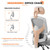 Sweetcrispy Office Computer Desk Chair Set of 2, Ergonomic High-Back Mesh Rolling Work Swivel Chairs with Wheels, Comfortable Lumbar Support, Comfy Arms for Home, Bedroom, Study, Student, Light Grey