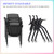 BROBRIYO, 4 Pack Stackable Conference Room Chairs with Wheels and Paddle, Ergonomic Mesh Back and Arms for Meeting, Conference, Reception, Training Room & Home Office Desk Folding Chairs (2 Boxes)