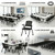 LDIW 2 Pack Folding Office Chair with Wheels, Stackable Conference Room Chairs with Armrests, Rolling Meeting Chair with Flip Up Seat for Guest Training & Seminars, 458 Lbs Capacity (2, with Wheels)