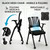 LDIW 2 Pack Folding Office Chair with Wheels, Stackable Conference Room Chairs with Armrests, Rolling Meeting Chair with Flip Up Seat for Guest Training & Seminars, 458 Lbs Capacity (2, with Wheels)