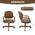 Chromcraft Set of 4 Chairs, Chairs with Wheels for Kitchen Room