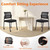 CLATINA 4PK Mesh Stacking Office Desk Chairs with Wheels, Portable Stackable Bulk Waiting Room Armless Chair with Adjustable Back & Fabric Seat for Guest Lobby Side School Church Conference Break