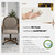 Chromcraft Douglas Set of 4 Casual Dining Chairs Classic Swivel Tilt Dining Chairs with Casters, Wooden Arm Metal Base Chairs with Rolling Wheels for Kitchen & Dining Room