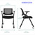 20 Pack Conference Room Chairs with Wheels and Paddle, Ergonomic Mesh Back and Arms for Home Office Desk Folding Chairs Black (10 Boxes)