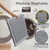 YDKGL Dining Chair Cushions Set of 4, Woven & Memory Foam Kitchen Chair Pads, Non Slip Backing Indoor Seat Cushion for Dining Room, Bar, Patio(4Pack,Grey)