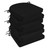 Basic Beyond Chair Cushions for Dining Chairs 6 Pack, Kitchen Chair Cushions with Ties and Non Slip Backing, 16 x 16 inches Chair Pads for Dining Chairs (Black)