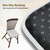 puredown® Chair Cushions for Dining Chairs, Set of 4 Memory Foam Seat Cushions with Non-Slip Backing & Ties, 16" x 16" x 1.5", Comfortable & Supportive Dining Chair Pads for Kitchen, Light Grey
