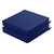Comcaver Outdoor Chair Cushions 19 x 19 Inch Water Resistant Patio Chair Cushions with Tie 3 Year Color Fastness Thick Outdoor Seat Cushion for Garden Lawn Patio Furniture Navy Set of 2