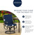 Arden earthFIBER Outdoor Dining Chair Cushion, 20 x 20, Rain-Proof, Fade Resistant, Luau Red Tropical Floral