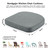 Nordjager Chair Cushions for Dining Chair Seat Set of 4, Memory Foam Chair Pads Help You Relief from Sedentary Discomfort in The Office or Kitchen and Dining Rooms(17" x 16" x 2.5", Dark Grey)