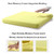 Sigmat Recliner Cushion for Elderly with Memory Foam 20x20x3 Inches Large Square Seat Cushion for Recliner Chair, Floor Pillow, Truck Seat Cushion Camel