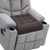 HAVARGO Recliner Cushions for Elderly, 20x20x5 Inch Thick Chair Cushion Patent Design Soft Tufted Dual Layer Booster Seat Cushions for Seniors Recliner Risers Taupe 1P