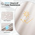 Moouhgsa 22x22 inch Outdoor Chair Cushions Set of 4,Cream Patio Chair Cushion with Handle and Ties,Water-Resistant High Density Foam Outdoor Seat Cushion with Removable Cover,4" Thick
