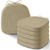 AddGrace Set of 6 Chair Cushions for Metal Dining Chairs 14x14 Chair Pads with Ties Non Slip Thick Seat Cushions with Textured and Removable Cover (6, Beige)