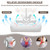 Iristykilin 17'' x 16'' x 2.5"Thick Chair Cushions for Dining Chairs, 8 Pack WaterProof Easy Clean Kitchen Chair Pads with Ties and Non-Slip Backing - 30D High Elastic Foam Soft Kitchen Chair Cushions