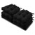 Basic Beyond Chair Cushions for Dining Chairs 6 Pack, Chair Cushion with Ties and Non Slip Backing, 15.5 x 15.5 inches Tufted Chair Pads for Dining Chairs, Black
