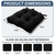Basic Beyond Chair Cushions for Dining Chairs 6 Pack, Chair Cushion with Ties and Non Slip Backing, 15.5 x 15.5 inches Tufted Chair Pads for Dining Chairs, Black