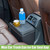 AuMoHall Multifunctional Car Trash Can with Mini Cup Holder, Spacious Backseat Floor Organizer Leak-Proof Vehicle Trash Can Bin Waste Container with Lip, Car Storage Box Suitable for Cars, Truck, SUV