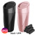 JinzhuxiaGS Car Trash Can with 90 Free Garbage Bags - Waterproof, Lid-Closed, Easy-to-Clean Cup Holder Trash Can, Ideal for Car Organization (Black & Pink Combo, 2-Pack, Perfect for Home, and Travel)