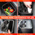 WRWJL Trash Can for Ford Maverick 2025 2024 2023 2022,Upgraded Rear Trash Bin with Dual Cup Holder for Maverick Interior Accessories,Multi-Function Insert Expander Storage Box Organizer 2025 New