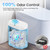 jinligogo 3 Pack 5 Gallon Bathroom Trash Can with Lid, Automatic Motion Sensor White Trash Can, Touchless Slim Waterproof Garbage Bin for Kitchen, Bedroom, Office, and Bathroom