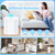 jinligogo 3 Pack 5 Gallon Bathroom Trash Can with Lid, Automatic Motion Sensor White Trash Can, Touchless Slim Waterproof Garbage Bin for Kitchen, Bedroom, Office, and Bathroom