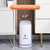 funest Bathroom Trash Can, 3.3 Gallon Slim Trash Can with Lid, Adsorption Garbage Can with Press-Top Lid, Small White Narrow Plastic Trash Bin for Bathroom, Office, Bedroom, Living Room