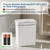 Vanpopubs 2 Pack 2.7 Gal Bathroom Trash Can with Lid, Automatic Trash Can Small Smart Garbage Can Touchless, Slim Motion Sensor Waterproof Plastic Trash Bins for Bedroom Office Kitchen Toilet