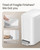 Cesun Small Bathroom Trash Can with Lid Soft Close, Step Pedal, 5 Liter / 1.3 Gallon Stainless Steel Garbage Can with Removable Inner Bucket, Waste Basket for Bathroom, Bedroom (White)