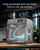 FLASHFORGE AD5M Pro 3D Printer, CoreXY 600 mm/s Printing Speed, 0.4 & 0.6mm 3s Quick-Swap 280°C Nozzles, 1-Click Auto Leveling, Fully Enclosed, 220×220×220mm Build Volume