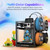 Flashforge AD5X Multicolor 3D Printer, 600mm/s High-Speed 3D Printer with 300˚C Nozzle, Auto Leveling and PEI Flexible Plate, 220x 220 x220mm