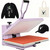 16x24 Heat Press Machine, Commercial Grade Manual T Shirt Press Machine with Slide-Out Base, Fast Heating, 110V 2000W Multifunction Heat Press Machine, Heat Transfer Printer for T-Shirts (Purple)