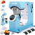 AKEYDIY Auto Hat Heat Press Machine for Caps with 3pcs Interchangeable Platens 3-in-1 Automatic Cap Press w/Knob-Style Digital Controller & Auto Open & Release, Heat Transfer Printing for Caps