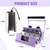 PlanetFlame Tumbler Heat Press Machine 110V Tumbler Mug Press for 30oz 20oz 16oz Sublimation Straight Skinny Tumblers Glass Jar Cans & 11-15oz Mugs, DIY Cup Heat Press Transfer Print, Purple