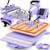 15x15 Heat Press Machine for T Shirts with 30oz Tumbler Press 8-in-1 Slide Out Easy Loading Heat Transfer with Dual-Tube Heating & 4-Zone PID Temp Controller for Quick & Even Heat on Hat Cap Mug Plate