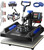 VEVOR 8 in 1 Heat Press Machine 15x15 Inch, 360° Swing Away Shirt Press Machine - Digital Professional Heat Transfer Tshirt Press Machine, Sublimation Heat Press for T Shirts Hat Cap Mug Plate Blue