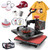 OIIEE Heat Press Machine 5 in 1 Combo Heat Press 12 x 15 Inch Heat Transfer Machine 360-Degree Swing Away Digital Shirt Printing Multifunction Heat Transfer Sublimation for T Shirts Mugs Hat Plate Cap