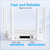 BLIYEE 2026 New AX3000 WiFi 6 Router, Dual Band Full Gigabit Wireless Router with 6 High-Gain Antennas | 4 Gigabit Ports | Easy Setup | VPN Support, Home & Business