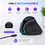 J-Tech Digital Ergonomic Mouse with Wireless Connection, Removable Palm Rest, Thumb Buttons, Rechargeable Battery, 800 DPI, Compatible with Windows and MAC OS