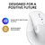 Logitech Lift for Mac Wireless Vertical Ergonomic Mouse, Bluetooth, Quiet Clicks, Silent Smartwheel, 4 Customizable Buttons, for macOS/iPadOS/MacBook Pro/MacBook Air/iMac/iPad - Off White