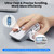 CITLLA Wireless Bluetooth Mouse, Ergonomic Rechargeable Silent Mouse with Multi-Device, Adjustable DPI, Flying Scroll & Thumb Wheel, Bluetooth Mice for Laptop, Computer, Tablet, Smartphone (White)