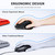iClever Wireless Mouse with Bluetooth or USB Receiver, 5 Adjustable 2400DPI Rechargeable Computer Mice, Wireless Mouse for Laptop, iPad, MacBook, Tablet, PC