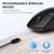 iClever Wireless Mouse with Bluetooth or USB Receiver, 5 Adjustable 2400DPI Rechargeable Computer Mice, Wireless Mouse for Laptop, iPad, MacBook, Tablet, PC