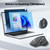 CITLLA Wireless Bluetooth Mouse, Ergonomic Rechargeable Silent Mouse with Multi-Device, Adjustable DPI, Flying Scroll & Thumb Wheel, Bluetooth Mice for Laptop, Computer, Tablet, Smartphone (Black)