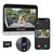 Peephole Camera, Bextgoo 2K Wireless Door Camera with Doorbell, 4.3″ Monitor, AI Motion Detection, 2‑Way Talk, 170° Viewing, Night Vision, 8000mAh Battery & 64G Card Peephole Camera for Apartment Door