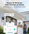 3MP Camera Doorbell Camera Wireless Video Doorbell 2K HD- No Subscription Required, Free Human Motion Detection, Package Detection, Battery Powered, Works with Alexa &Google Assistant,2.4GHz WiFi Only
