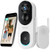 BOTSLAB 2K Doorbell Camera Wireless with Head-to-Toe View, No Monthly Fee, Video Doorbell with 2-Way Audio, Human Detection, 5200mAh Battery Powered Door Bell, Easy Installation, 2.4Ghz WiFi Only