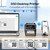 Makeid D50 Industrial Label Printer, Desktop Label Maker 2" Print Head, Mobile APP & PC Editor Compatible, 2600mAh Li-ion Battery, Come with 1.97" W x 26.24ft L Label Heavy-Duty Labeler for Job Sites