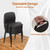 CLATINA Stackable Waiting Room Chairs, PU Leather Guest Reception Chair with Upholstered Thickene Seat and Back Support, Stacking Chair Metal Leg for Office School Church Conference, Black, 10 Pack